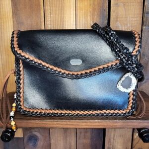 Burberry Crossbody Clutch Louis Vuitton Fringe revamped upcycled western bag